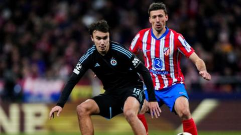 David Strelec in action for Slovan Bratislava last season