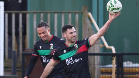 Pat Hoban celebrates