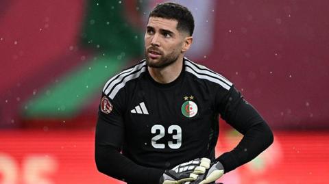 Algeria goalkeeper Luca Zidane