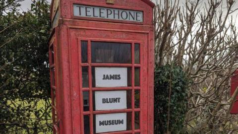 James Blunt Museum phone box