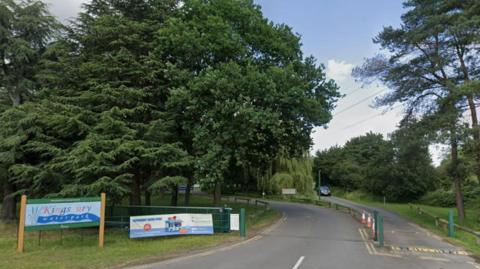 General view of the entrance to Kingsbury Water Park in North Warwickshire