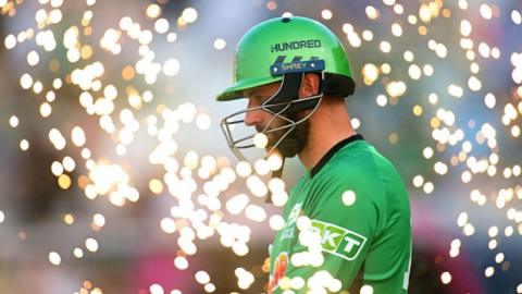 James Vince of Southern Brave enters the field during The Hundred