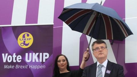 Gerard Batten speaking in Middlesbrough