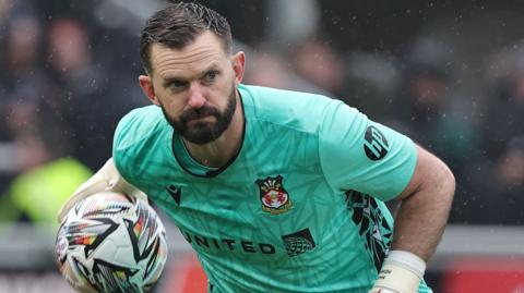 Mark Howard in action for Wrexham