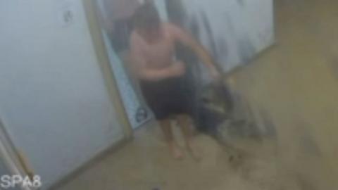 Two brothers win damages after steam room door explodes.