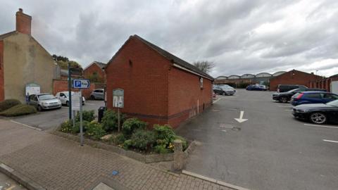 An image of the entrance to a car park in Ibstock