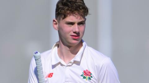 Rocky Flintoff batting