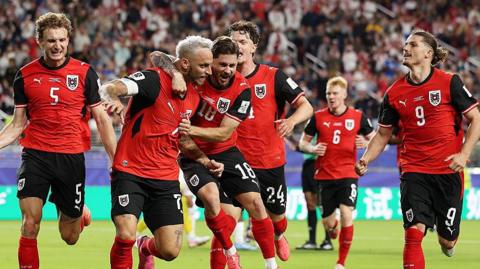 Austria lead Jordan