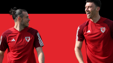 Wales duo Gareth Bale and Kieffer Moore