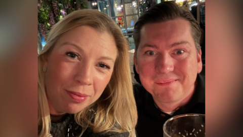 Matt Callaway and his wife, Sarah.