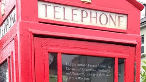 outside of phonebox