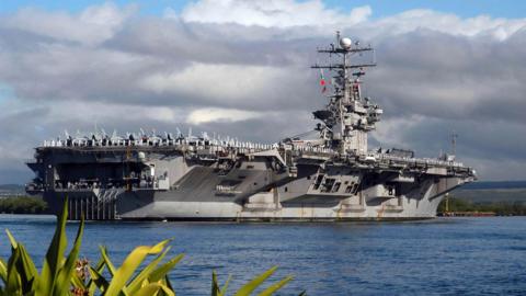 USS Abraham Lincoln, seen in 2012 in Hawaii