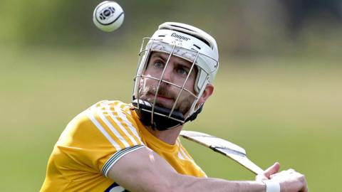 Neil McManus in action against Meath