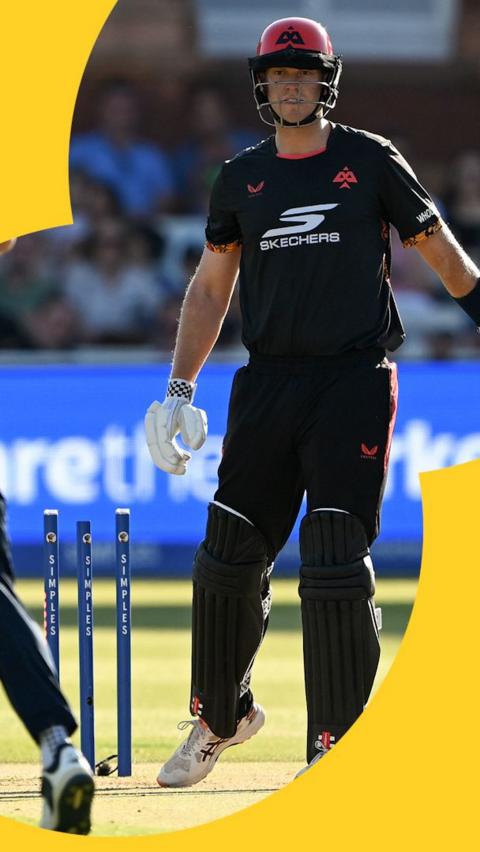 Mitch Owen after getting bowled 