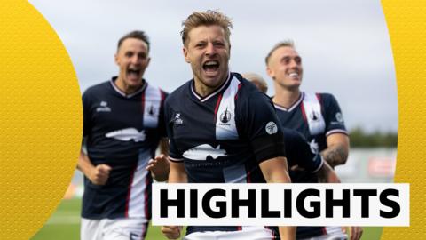 Falkirk players celebrating