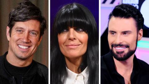 Vernon Kay, Claudia Winkleman and Rylan Clark