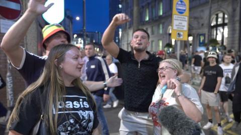 Fans outside the Principality Stadium