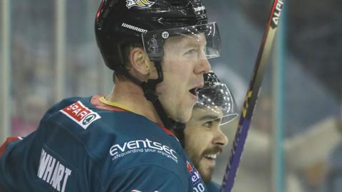 Scott Conway celebrates scoring against Fife