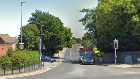 Traffic lights at Durham Road