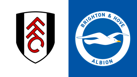 Fulham and Brighton & Hove Albion club badges
