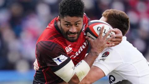 Amanaki Mafi in action for Canon Eagles