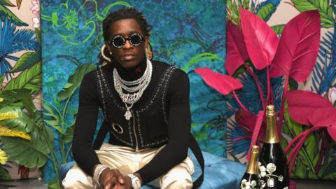 Image shows Young Thug in 2018