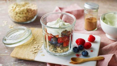 Healthy breakfast pot
