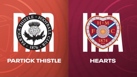 Partick Thistle and Hearts badges