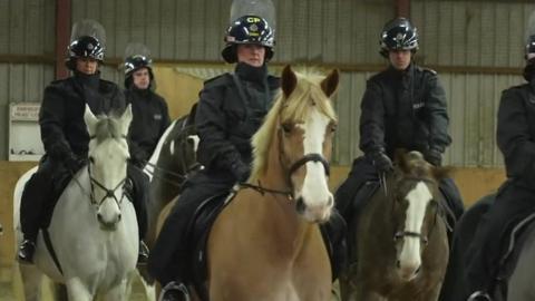 City of London Police on horses