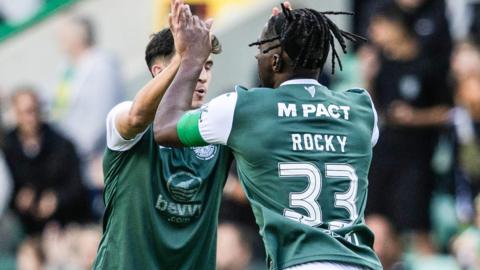 Rocky celebrates