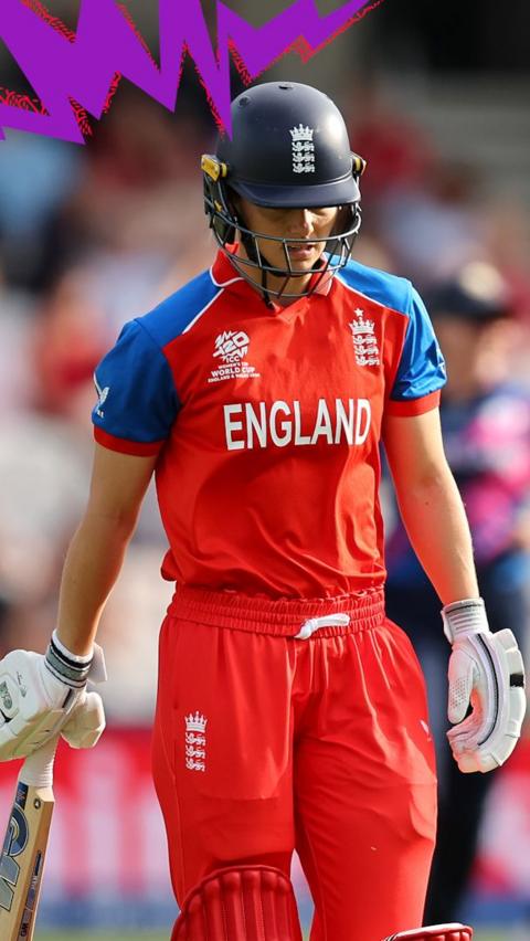 Amy Jones falls to first ball of the match