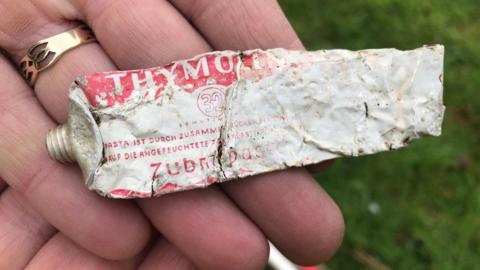 Tube of toothpaste from former Czech Republic found at Windermere