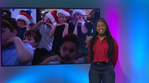 Emma-Louise in the studio