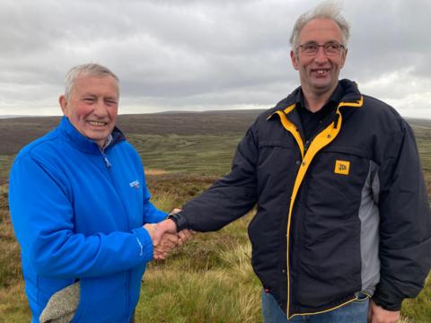 Two men shaking hands