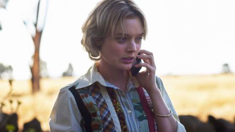 a woman on the phone