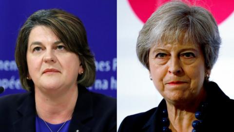 Theresa May and Arlene Foster