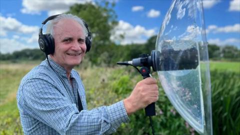 Nick Penny recorded wildlife, including birdsong, which has inspired his compositions for decades.