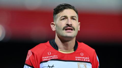 Jonny May looks on during Gloucester's match with Bath