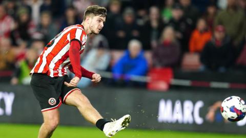 James McAtee scores for Sheffield United against Bristol City