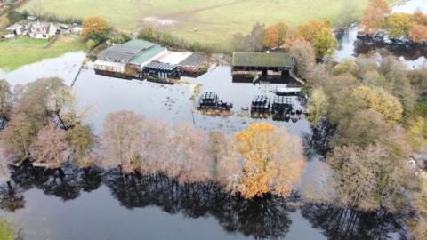 Flooded farmland near Potter Heigham, Norfolk