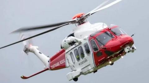 HM Coastguard helicopter