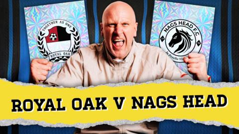 Steve Backshall with the strapline 'Royal Oak v Nags Head