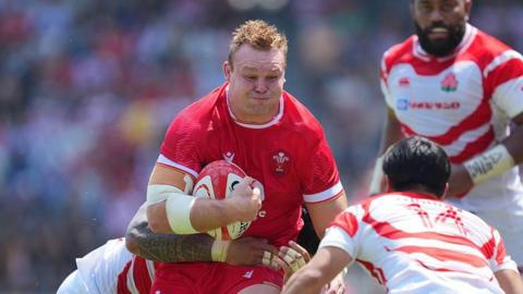 Dewi Lake on the charge for Wales