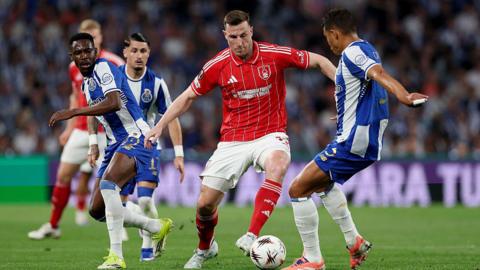 Chris Wood against Porto