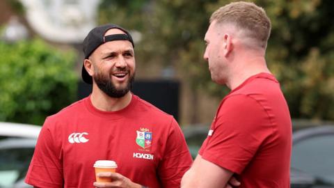 Jamison Gibson-Park and Finn Russell chat