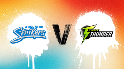 Adelaide Strikers v Sydney Thunder badge graphic