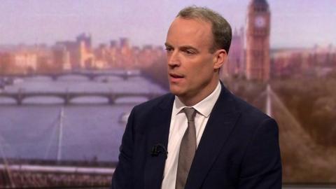 UK Foreign Secretary Dominic Raab