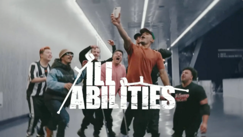Dancers seen in background with logo that reads Ill Abilities in the foreground
