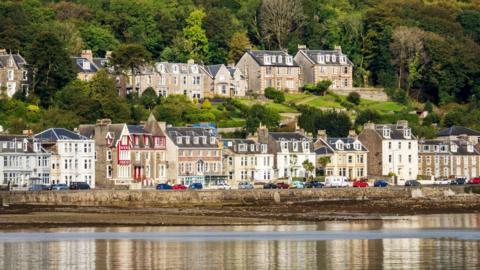 A general view of Rothesay on the Isle of Bute.