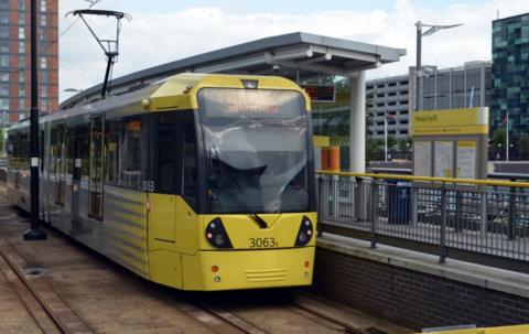 A Metrolink tram